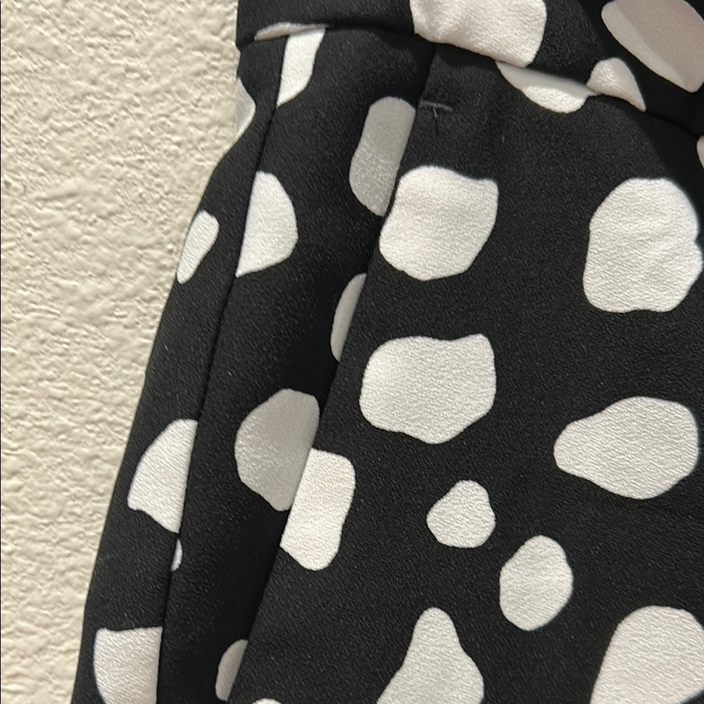 ANN TAYLOR Black and White Polka Dot Women's Shorts - Picture 3 of 9